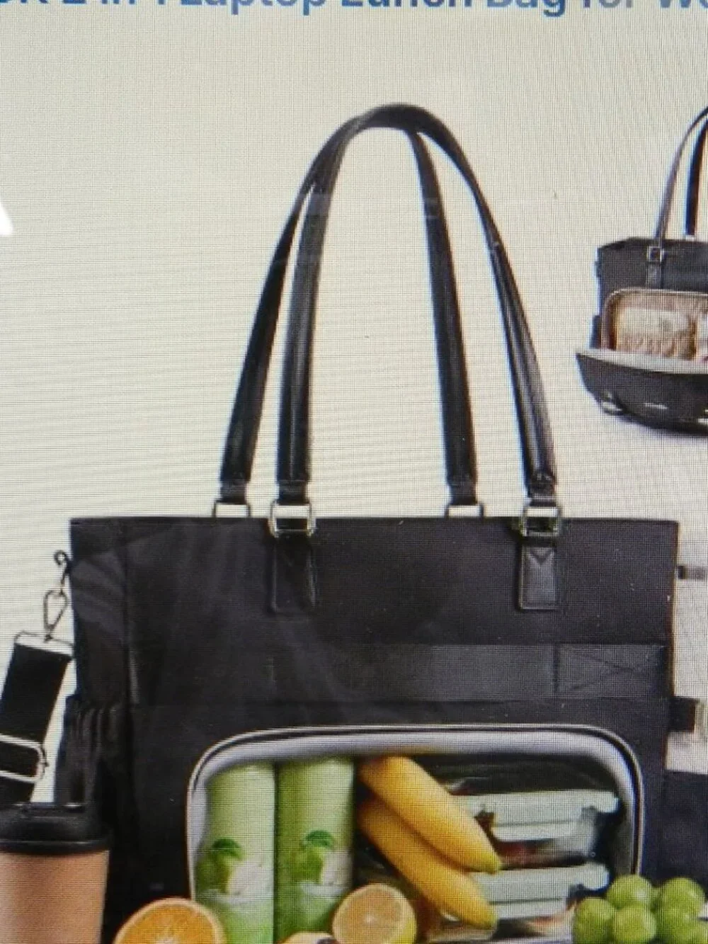 Lovevook Laptop Insulated Lunch Computer leak proof Work Bag Convertible NEW